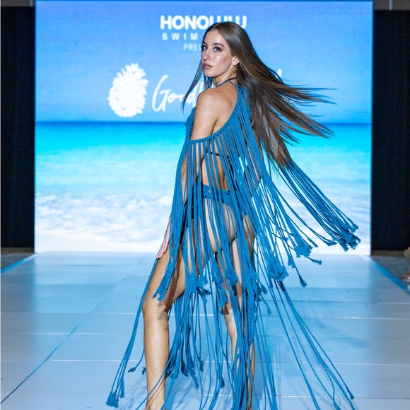 Handmade Macrame Crochet Dress Unique Small - Picture 3 of 16